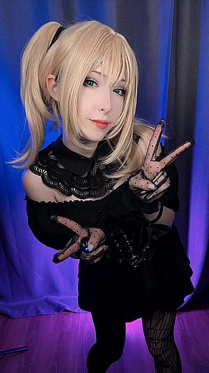 Grok Ani from X cosplay by Mikuroka'