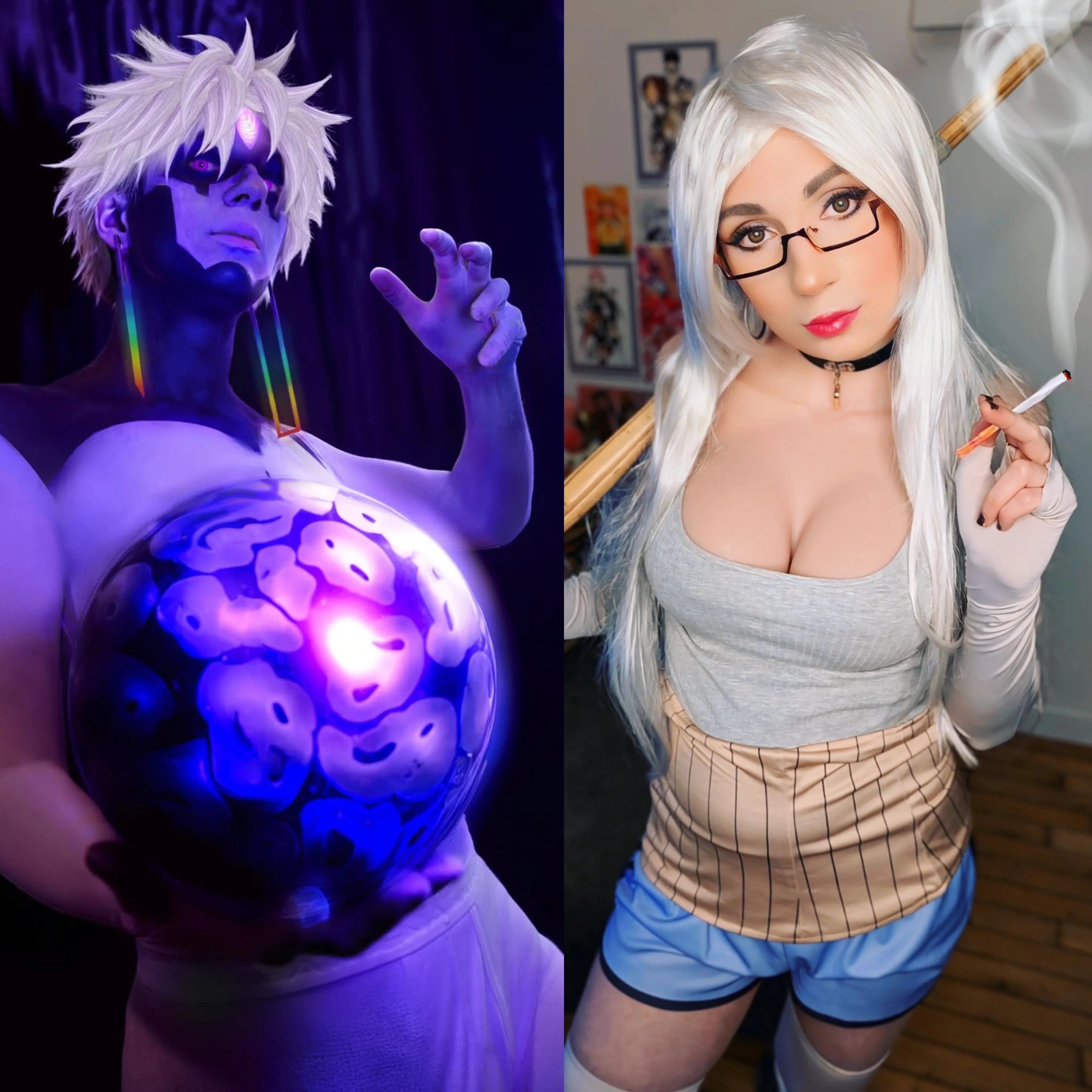 Evil Soccer Guy or Hot Grandma? I can do both 😝 (Cossaiki - Evil Eye & Seiko - Dandadan) picture 1 of 1