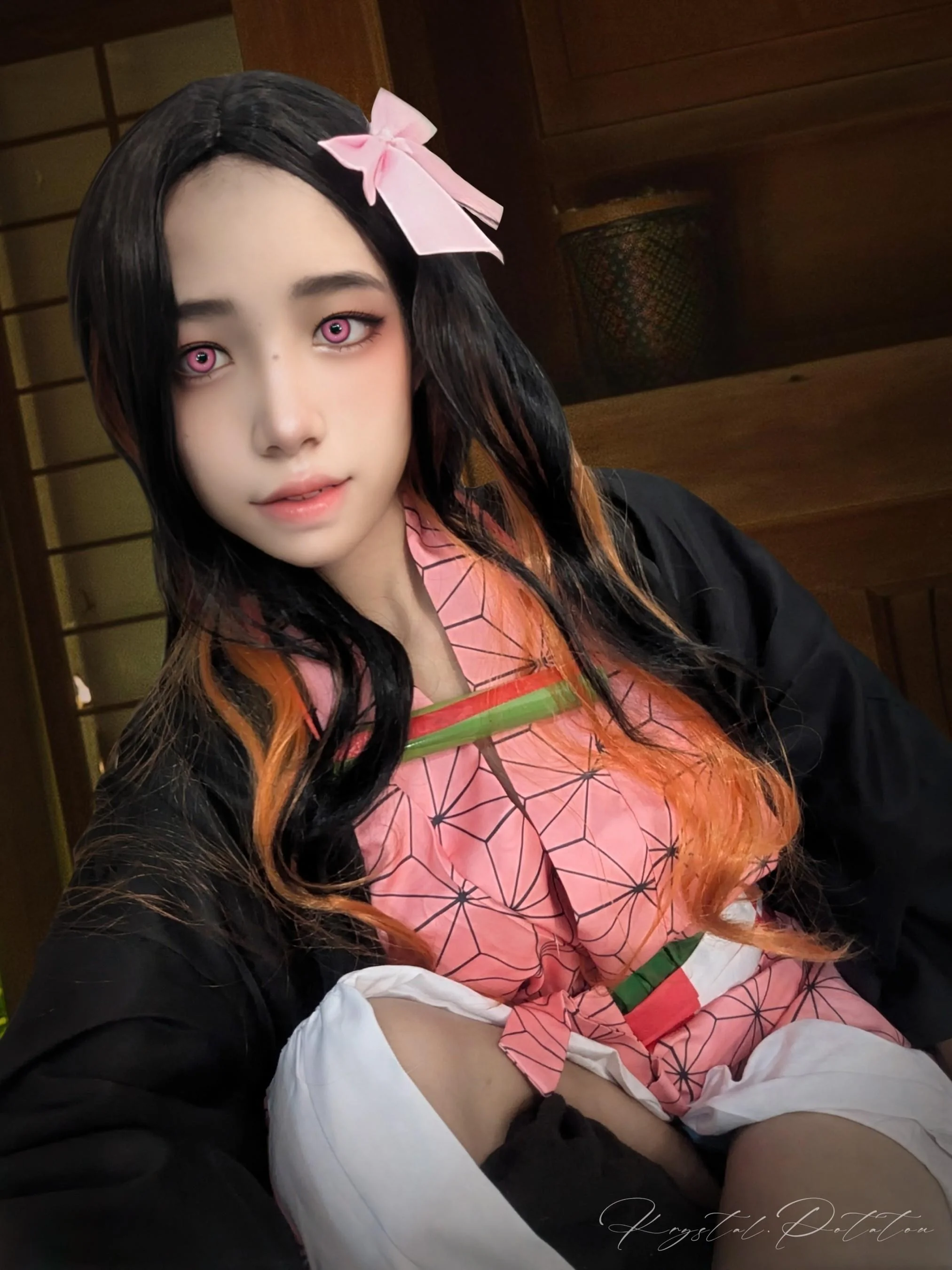 My Nezuko Cosplay from Kimetsu no Yaiba (by Krystal.Potatou) picture 1 of 2