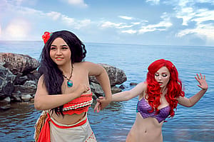 Ariel and Moana from Disney by AGflower and Animagix'