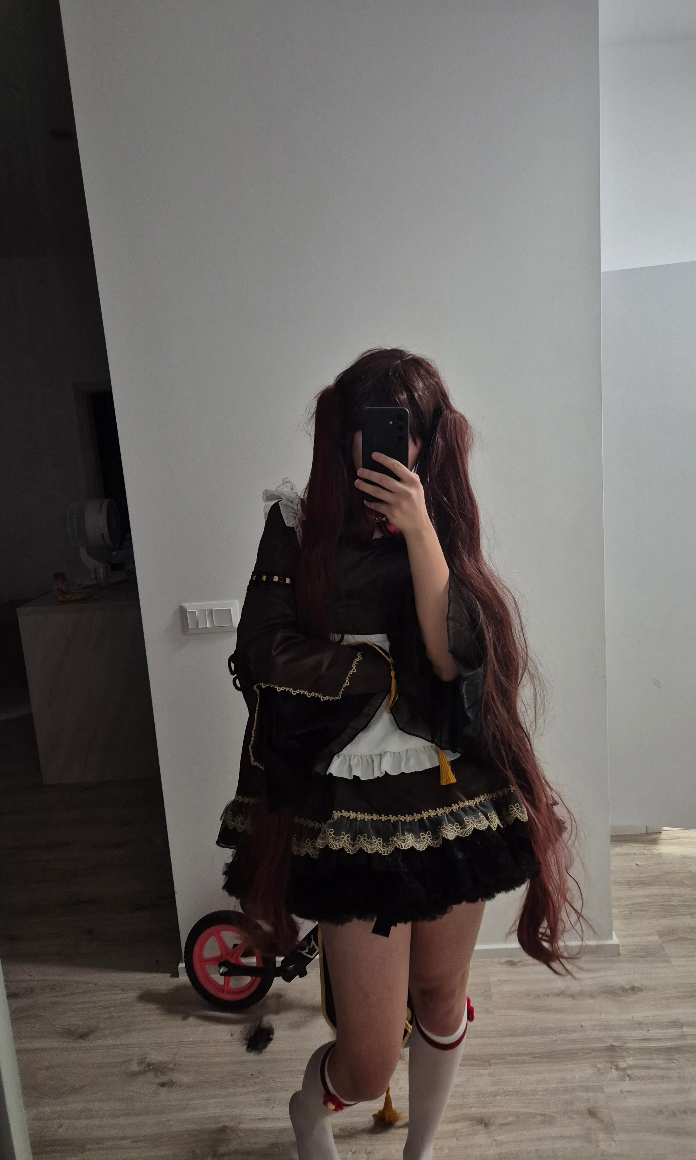 Maid Hu Tao now with ponytails! (Amekurisu) picture 1 of 2