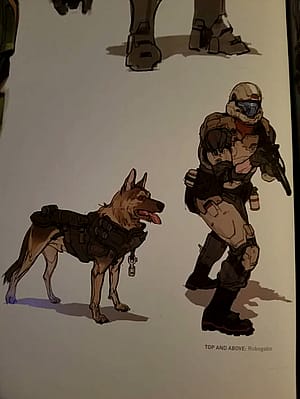 Halo ODST cosplay and a k9 handler concept art brought to life, mooreshots'