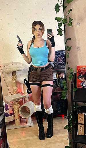 My Lara Croft cosplay from Tomb Raider (Elina)'