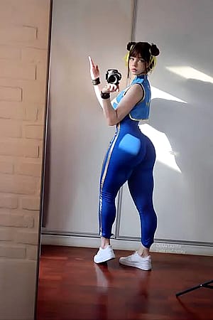 Chun li cosplay by me1adinha'