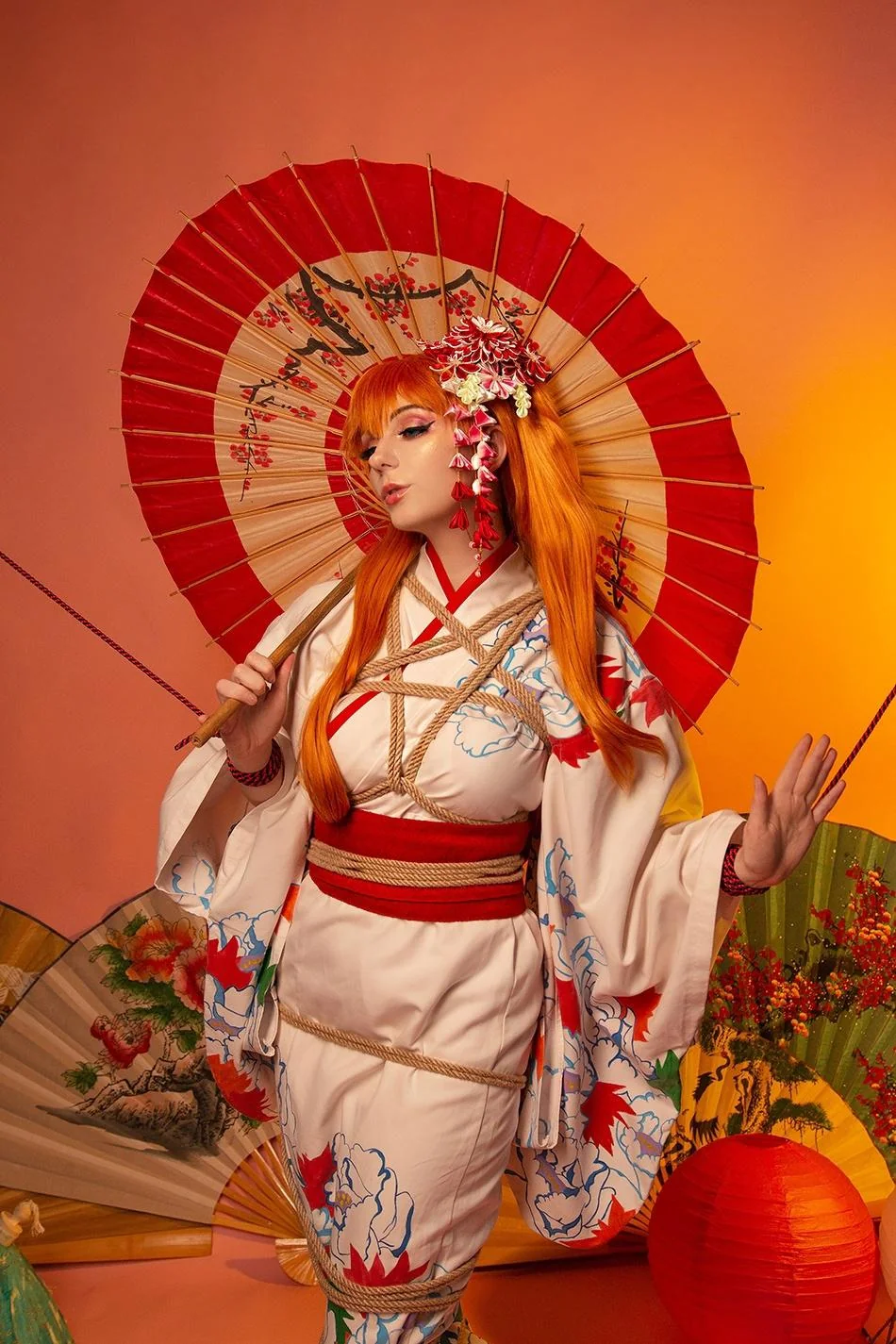 Asuka Langley in Kimono from Evangelion by AGflower picture 1 of 1