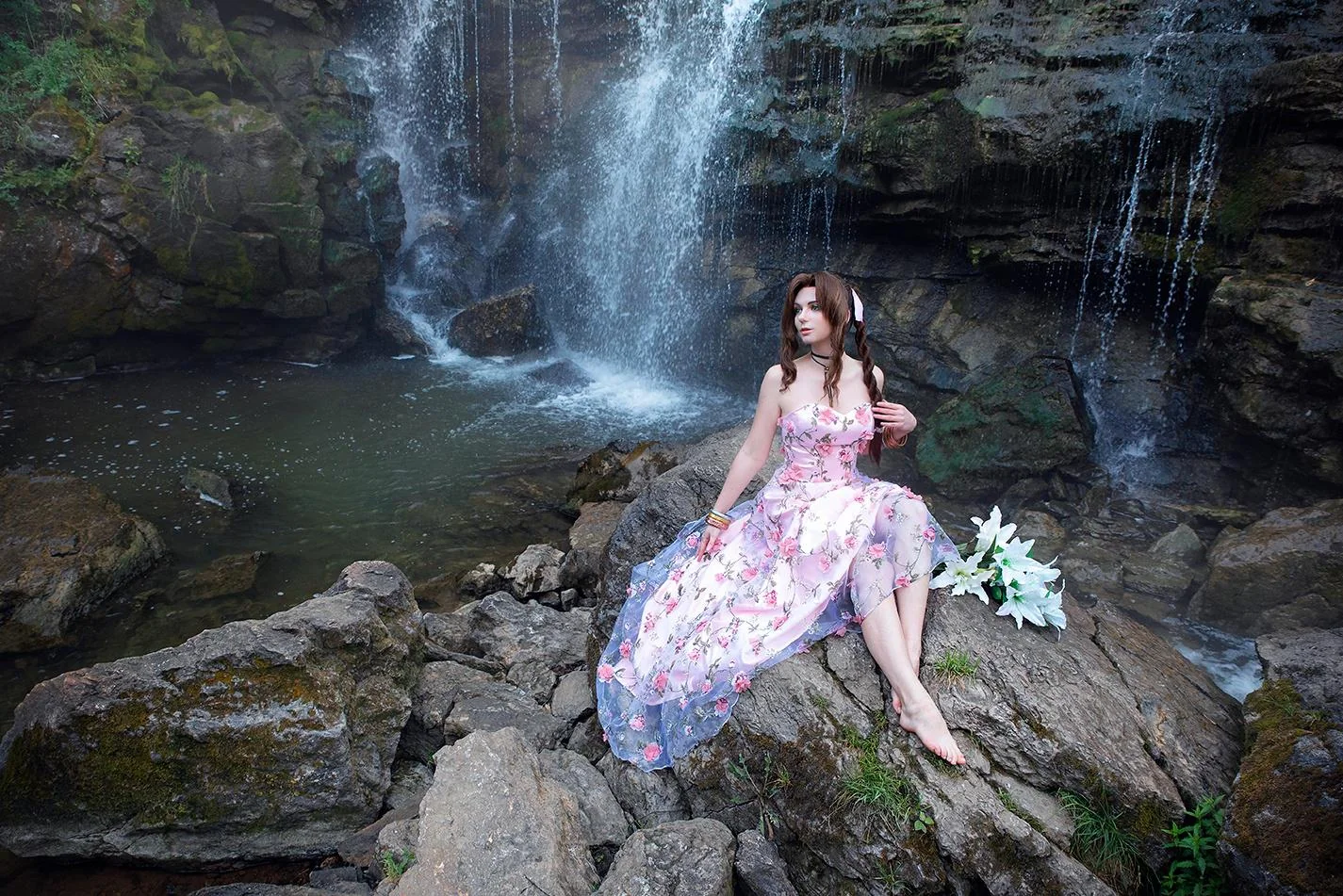Aerith from Final Fantasy by AGflower picture 1 of 1