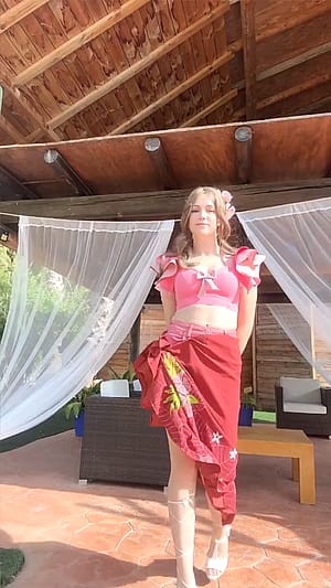 Aerith on Costa del Sol (by Milashiroki)'