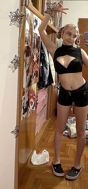 my attempt at a nazuna cosplay by me, aubrey <3'