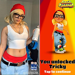 Tricky from Subway Surfers cosplay by @tastingink'