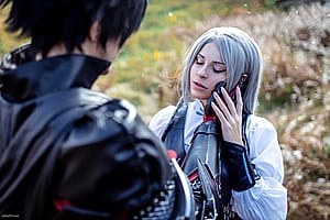 Clive Rosfield and Jill Warrick from Final Fantasy XVI by Alex.Shtein and Yuna Kairi'