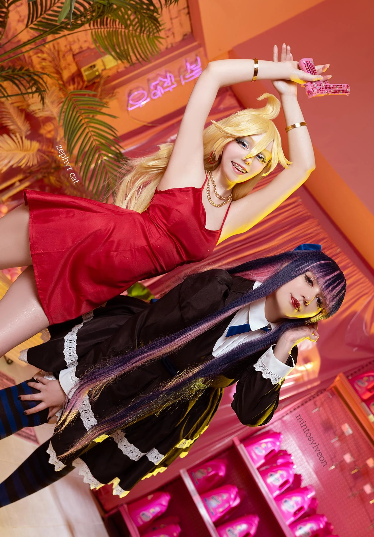 Panty and Stocking cosplay by Zephyr Cat and Woofdis ♡ picture 1 of 1