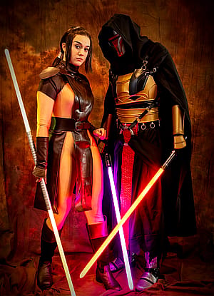 Bastila Shan and Darth Revan cosplay by Alphy.coss and starforge.cos'