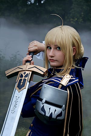 Saber cosplay from Fate series (Reyney)'