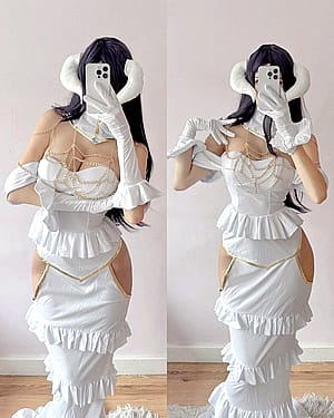 albedo from overlord by kitsunedere'
