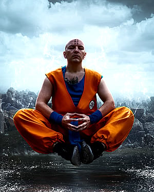 My Krillin Cosplay 🙏 | Krillin The Human Raditz'