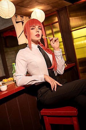Makima from Chainsaw Man cosplay by Lil Bamby'