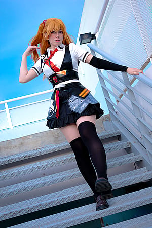 Asuka Langley Honkai version cosplay by Hathcos'