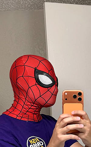 Spider-Man face shell ok?'