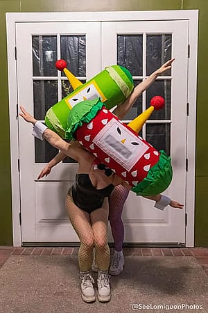 Katamari cosplay by @basically_peaches and her best friend!'