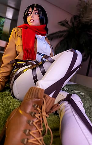 Mikasa from Attack on Titan by Aery Tiefling [OC]'