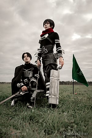 Mikasa & Levi [Attack on Titan] by (Miakanayuri & Lavlane)'