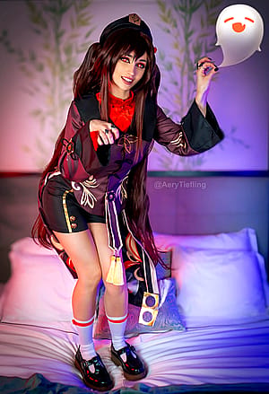 Hu Tao from Genshin Impact by Aery Tiefling [OC]'