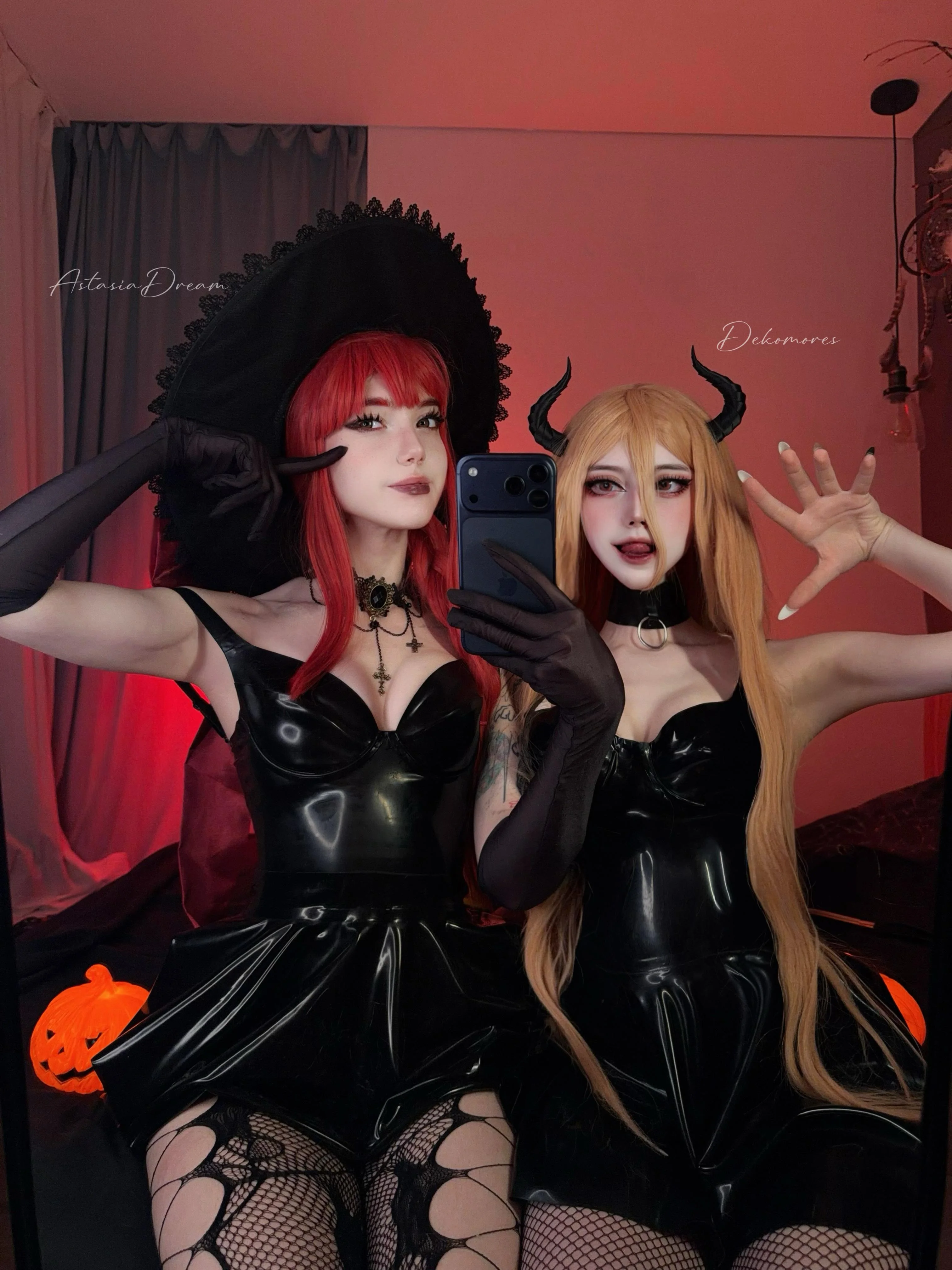 Halloween Makima and Power (AstasiaDream & Dekomores) [Chainsaw Man] picture 1 of 1