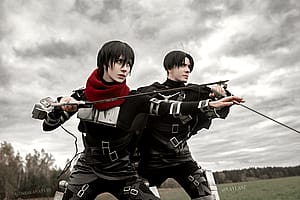 Mikasa & Levi [Attack on Titan] by (Miakanayuri & Lavlane)'