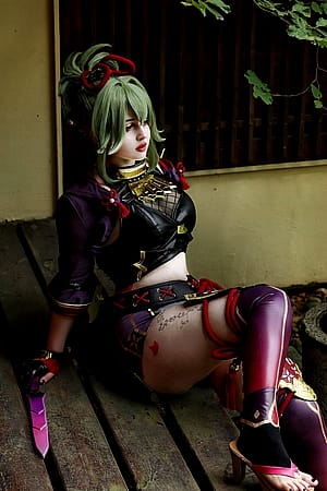 Kuki Shinobu from Genshin by pouwnnxx'