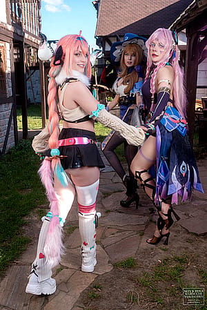 Varesa, Lisa and Citlali from Genshin Impact by Alixx Rosa, Kerocchi & Yukeshiro'