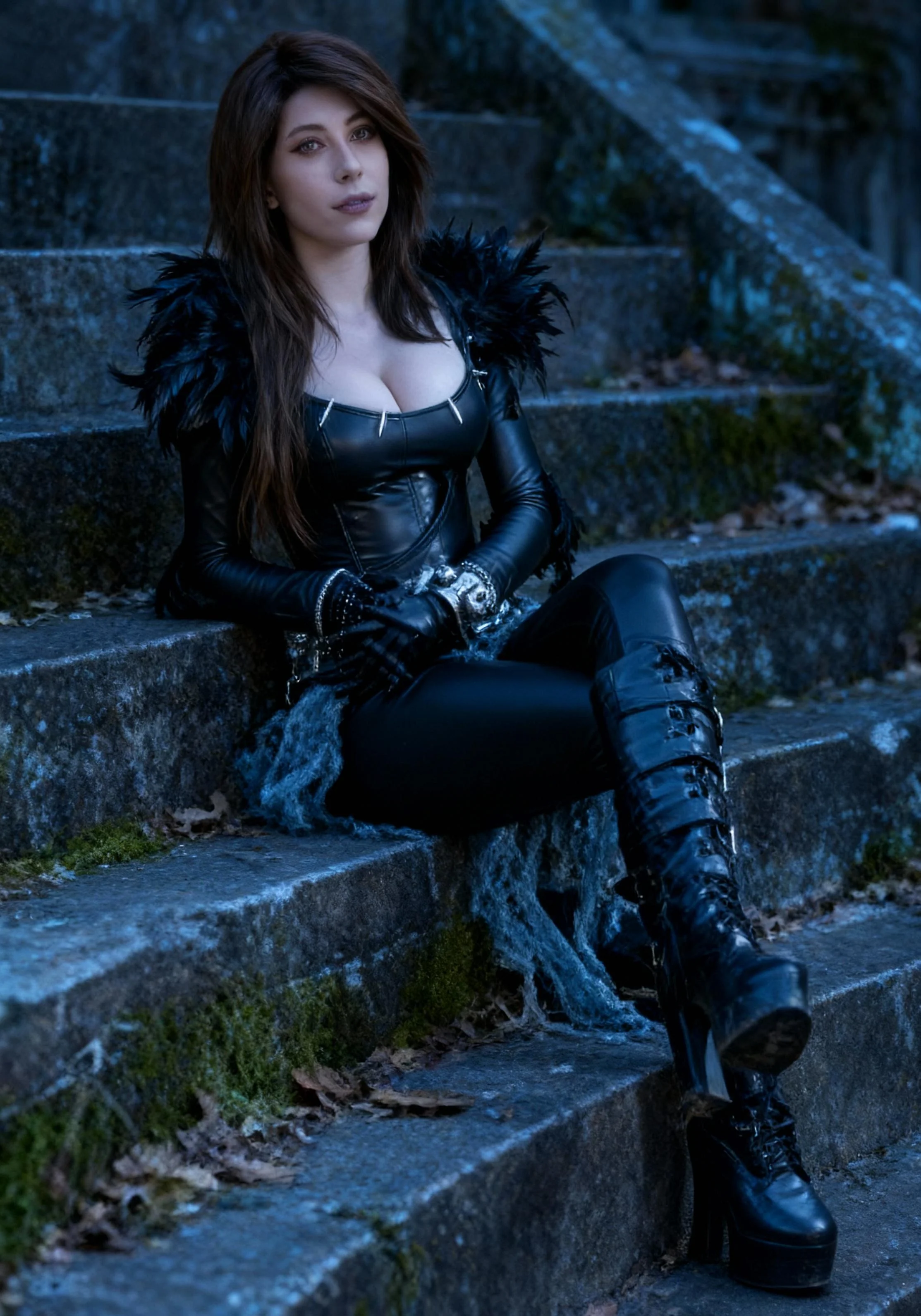 my ryuk attempt, a bit too much make up, my skin is too tanned for this lol picture 1 of 1