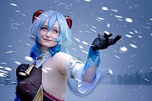 Snowy Ganyu by Phy_Nyan'