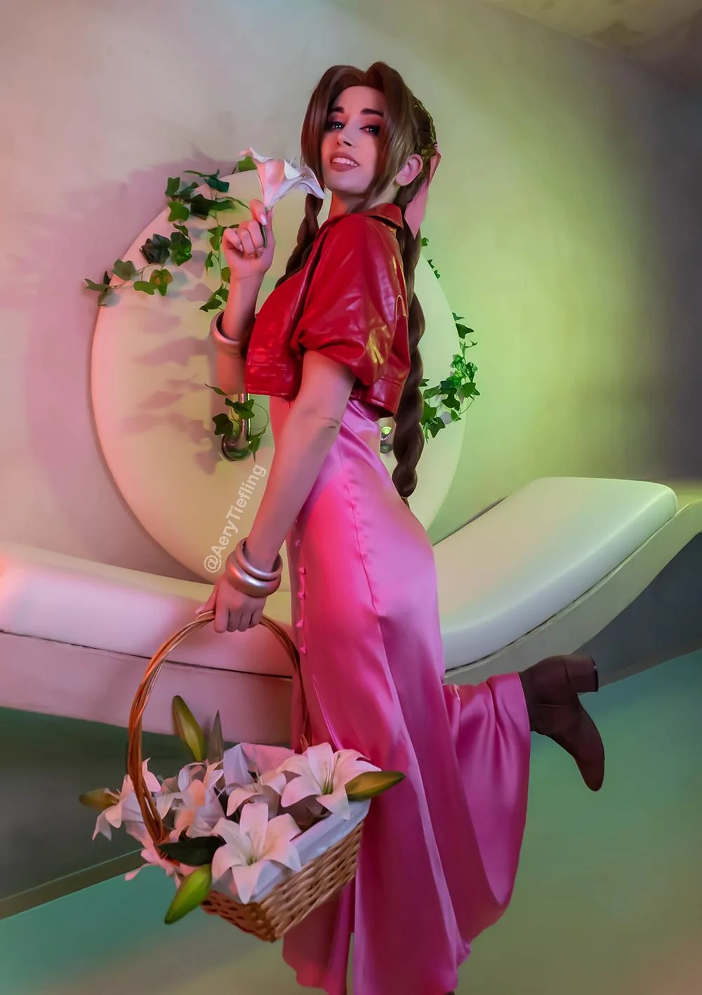 Aerith from Final Fantasy 7 by Aery Tiefling [OC] picture 1 of 1