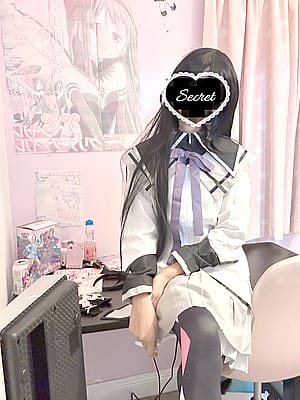 Homura cosplay with my poster'