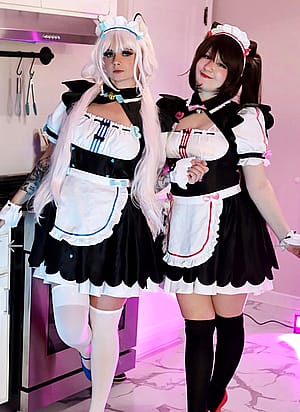 Chocola and Vanilla by Mybunnywaifu and ElizawitchCosplay'