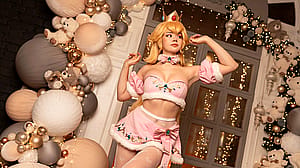 Princess Peach from Mario by Anastasia Komori'