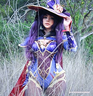 Mona cosplay by shiro_konekochan'