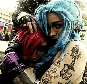 Jinx and vi cosplaya'