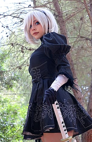 2B from Nier by shiro_konekochan'
