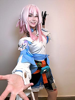 Aloeveraiskawaii as March 7th [Honkai: Star Rail]'
