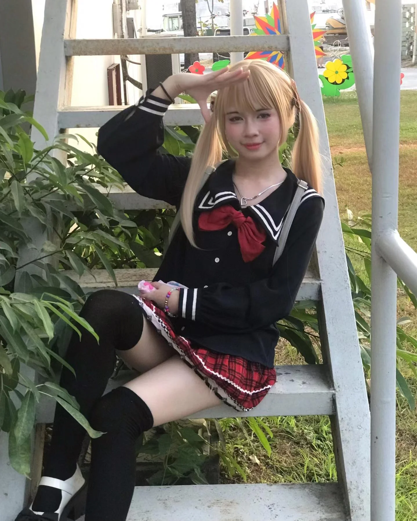 Japanese school uniform💕🇯🇵. My friend later said it reminded her of Marie Rose from Dead or Alive 🤷🏻‍♀️ picture 1 of 5
