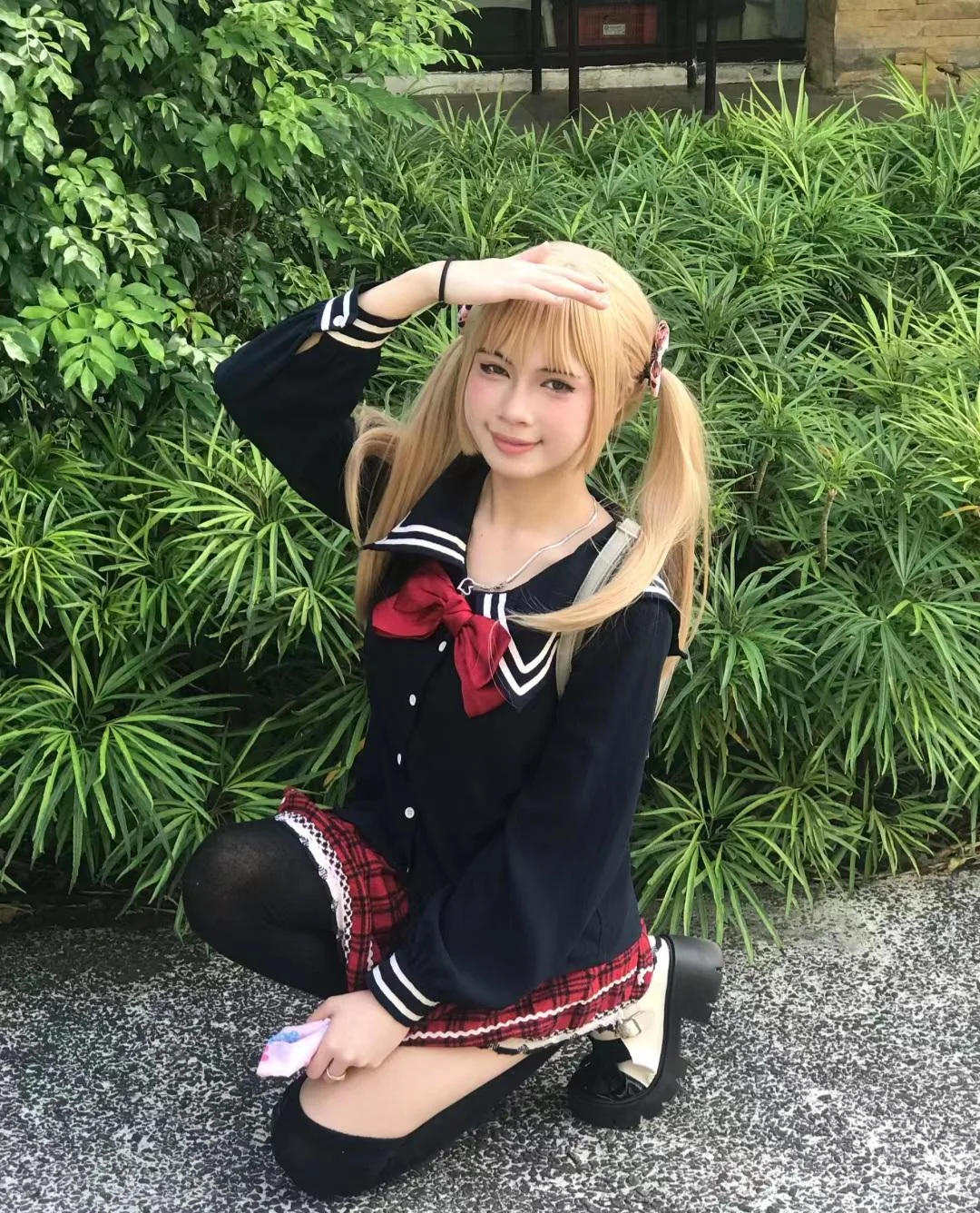 Japanese school uniform💕🇯🇵. My friend later said it reminded her of Marie Rose from Dead or Alive 🤷🏻‍♀️ picture 2 of 5