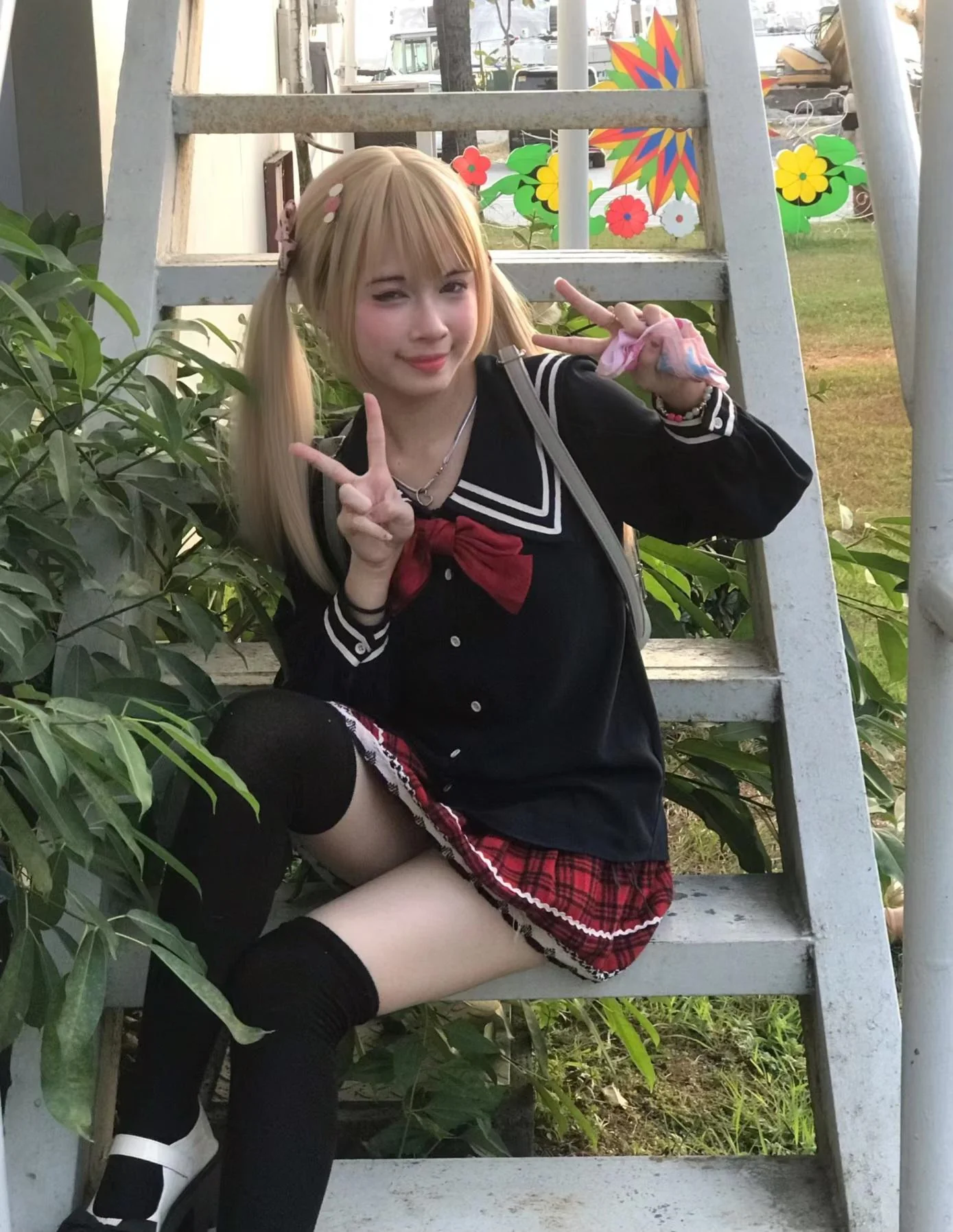 Japanese school uniform💕🇯🇵. My friend later said it reminded her of Marie Rose from Dead or Alive 🤷🏻‍♀️ picture 3 of 5