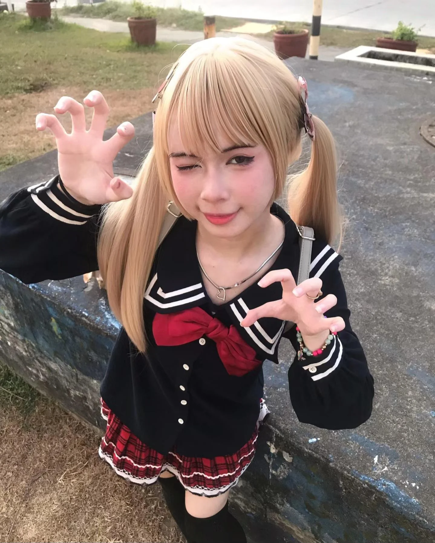Japanese school uniform💕🇯🇵. My friend later said it reminded her of Marie Rose from Dead or Alive 🤷🏻‍♀️ picture 5 of 5