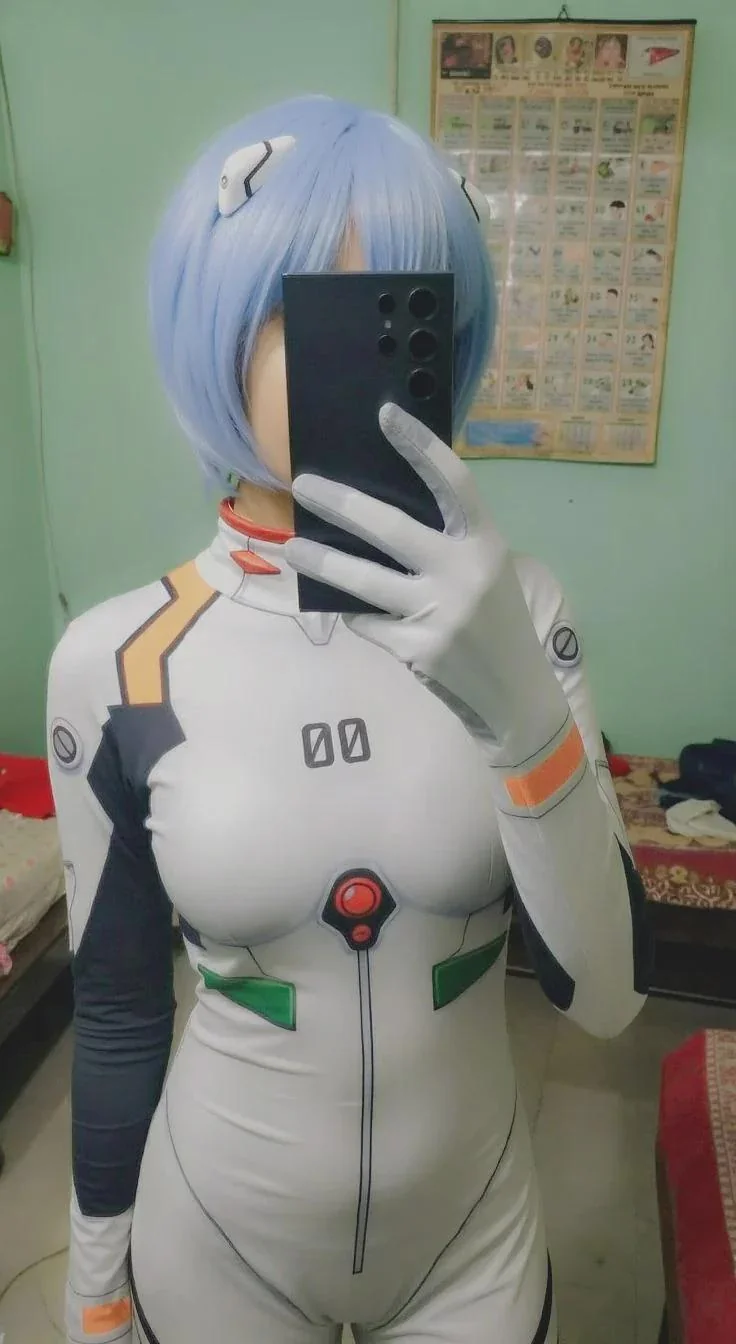 F18 Rei Ayanami Cosplay. Dress + wig picture 1 of 1