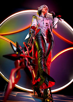 Arlecchino from Genshin Impact by Aery Tiefling [OC]'