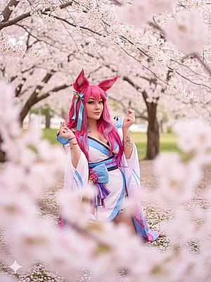 Ahri from [League of Legends] by (Mimikyu)'