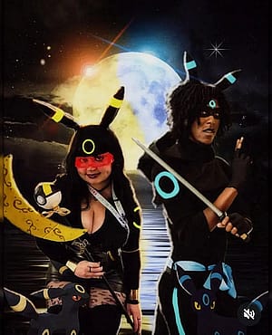 "Umbreon + Shiny Umbreon" from "Pokemon" by "cozygal.life" + "kouki_kouta25"'