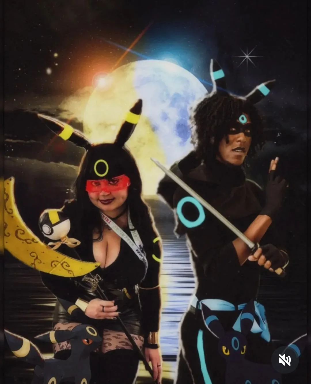 "Umbreon + Shiny Umbreon" from "Pokemon" by "cozygal.life" + "kouki_kouta25" picture 1 of 1