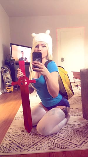 Finn from Adventure Time by letmebeyourgoddess'